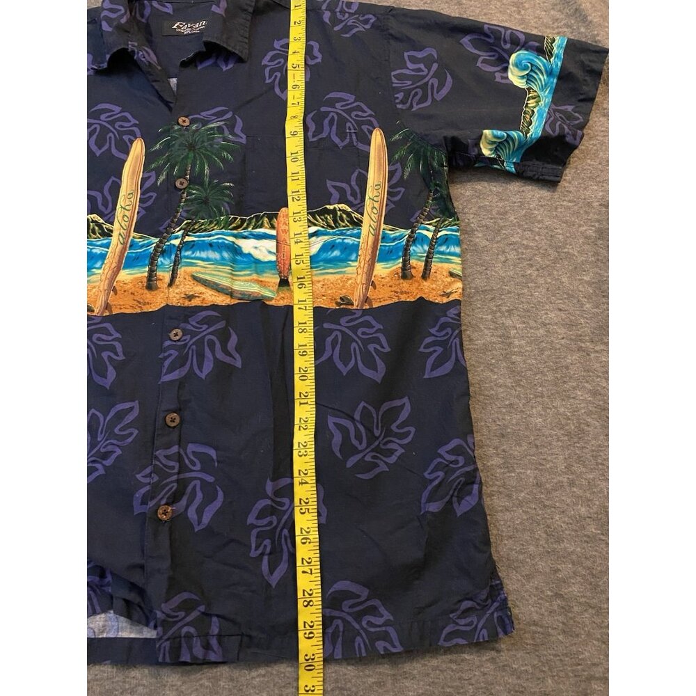 Favant Hawaii Tropical Surfing Beach Button Down Shirt- Men's XL Surfboards - Picture 6 of 7